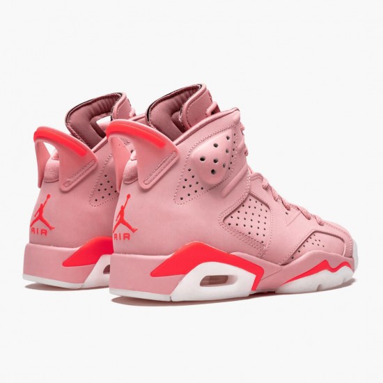 Air Jordan 6 Retro Aleali May Rust Pink/Bright Crimson Black Dámskés Boty