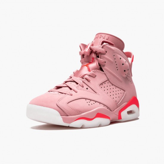 Air Jordan 6 Retro Aleali May Rust Pink/Bright Crimson Black Dámskés Boty