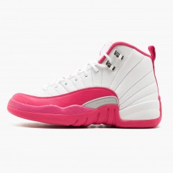 Air Jordan 12 Retro Dynamic Pink White/Vivid Pink/Mtllc Silver Dámskés Boty