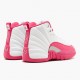 Air Jordan 12 Retro Dynamic Pink White/Vivid Pink/Mtllc Silver Dámskés Boty