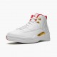 Air Jordan 12 Retro FIBA White/University Red/Metallic Dámské/Pánské Boty