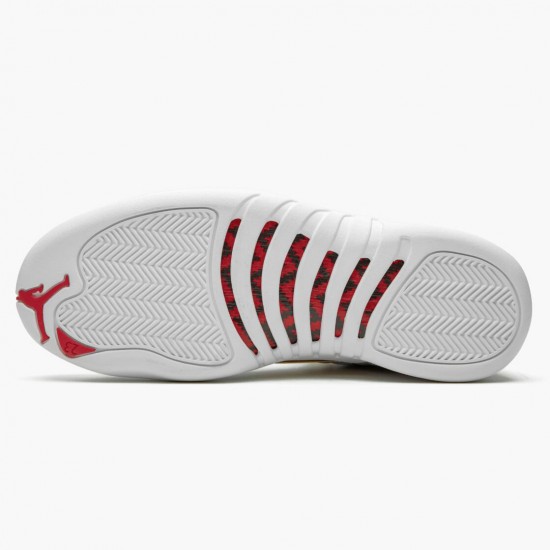 Air Jordan 12 Retro FIBA White/University Red/Metallic Dámské/Pánské Boty