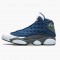 Air Jordan 13 Retro Flint Navy/Flint Grey/White Universi Dámské/Pánské Boty