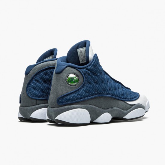 Air Jordan 13 Retro Flint Navy/Flint Grey/White Universi Dámské/Pánské Boty