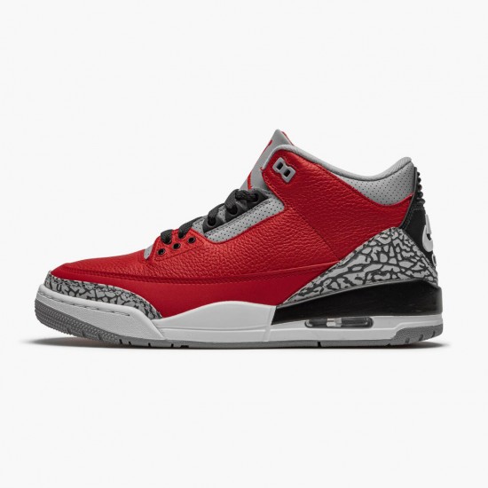 Air Jordan 3 Retro Fire Red CePánskét Varsity Red Pánské Boty