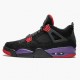 Air Jordan 4 Retro NRG Raptors 2018 Black/University Red/Court Purple Dámské/Pánské Boty