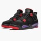 Air Jordan 4 Retro NRG Raptors 2018 Black/University Red/Court Purple Dámské/Pánské Boty