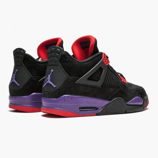 Air Jordan 4 Retro NRG Raptors 2018 Black/University Red/Court Purple Dámské/Pánské Boty