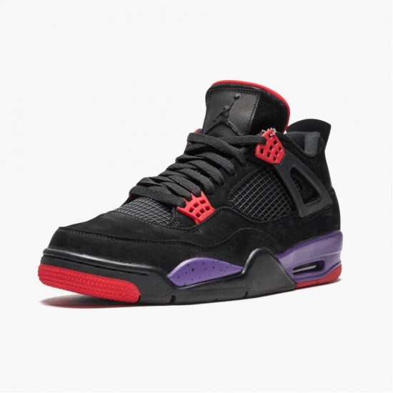 Air Jordan 4 Retro NRG Raptors 2018 Black/University Red/Court Purple Dámské/Pánské Boty