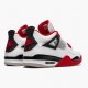 Air Jordan 4 Retro OG Fire Red 2020 White/Fire Red-Black Tech Grey Pánské Boty