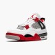 Air Jordan 4 Retro OG Fire Red 2020 White/Fire Red-Black Tech Grey Pánské Boty