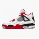 Air Jordan 4 Retro OG GS Fire Red 2020 White/Fire Red/Black Tech Grey Pánské Boty