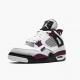 Air Jordan 4 Retro PSG Paris Saint Germain White/Neutral Grey/Black Borde Pánské Boty