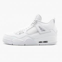 Air Jordan 4 Retro Pure Money White/Metallic Silver Dámské/Pánské Boty