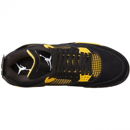 Air Jordan 4 Retro Thunder 2023 Black/Tour Yellow Pánské Boty