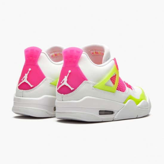 Air Jordan 4 Retro White Lemon Pink White/Lemon Venom/Pink Blast Dámské/Pánské Boty