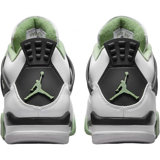 Air Jordan 4 Retro White Oil Green Dark Ash White/Seafoam/Dark Ash/Neutral Grey Pánské Boty