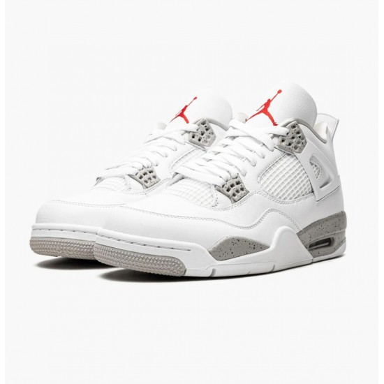 Air Jordan 4 Retro White Oreo White/Gray Pánské Boty