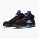 Air Jordan 5 Retro Black Grape Black/New Emerald Grape Ice Dámské/Pánské Boty