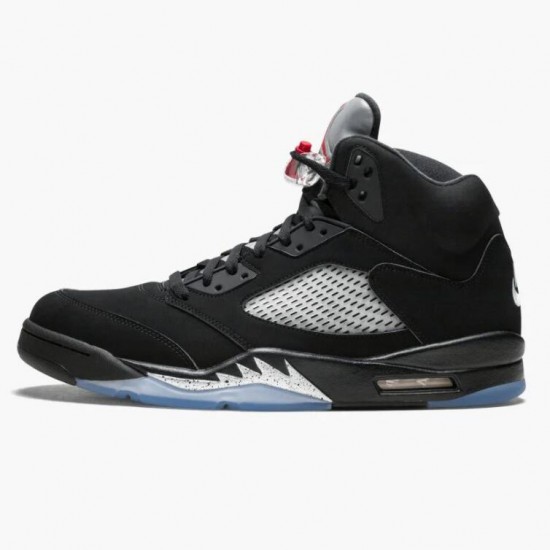 Air Jordan 5 Retro Black Metallic Black/Metallic Silver Dámské/Pánské Boty