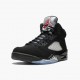 Air Jordan 5 Retro Black Metallic Black/Metallic Silver Dámské/Pánské Boty