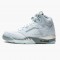 Air Jordan 5 Retro Bluebird With Silver White Photo Blue/Football Grey/Metallic Silver/White Dámské/Pánské Boty