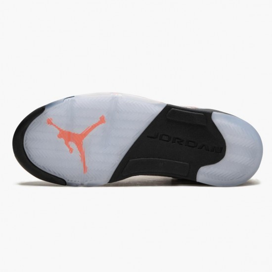 Air Jordan 5 Retro International Flight Sail/Racer Blue-Cone Black Dámské/Pánské Boty