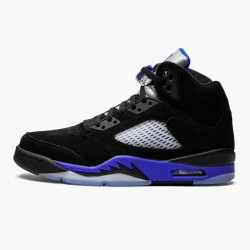 Air Jordan 5 Retro Racer Blue With Black Blue Black/Racer Blue/Reflective Silver Dámské/Pánské Boty