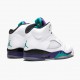 Air Jordan 5 Retro Grape White/New Emerald Grp Ice Blk Pánské Boty