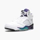 Air Jordan 5 Retro Grape White/New Emerald Grp Ice Blk Pánské Boty