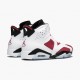 Air Jordan 6 Retro Carmine White/Carmine Black/Black Dámské/Pánské Boty