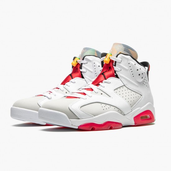 Air Jordan 6 Retro Hare Neutral Grey/White True Red Bl Dámské/Pánské Boty