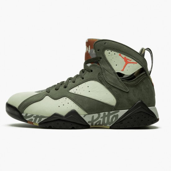 Air Jordan 7 Retro Patta Icicle Icicle/Sequoia-River Rock-Light Crimson Dámské/Pánské Boty