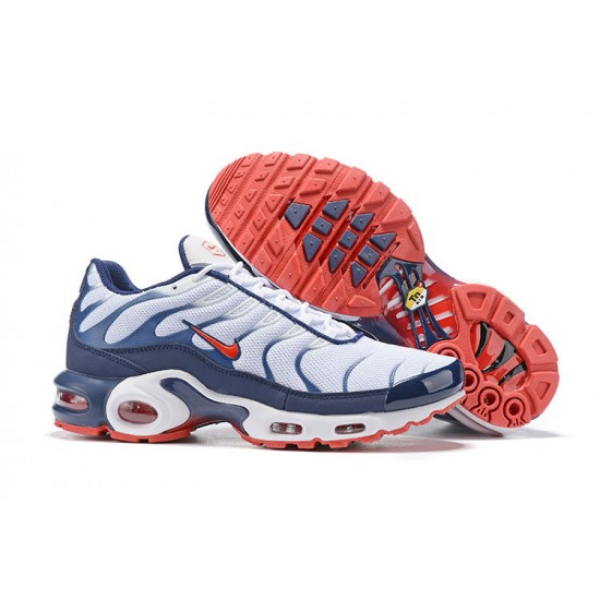 Nike Air Max Plus Tn Pánské QS Bílá Modrá možná Červená Tenisky