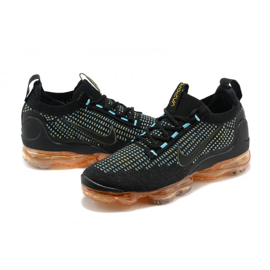 Nike Air VaporMax 2021 Flyknit Dámské/Pánské Černá Oranžová Tenisky