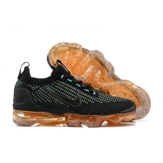 Nike Air VaporMax 2021 Flyknit Dámské/Pánské Černá Oranžová Tenisky