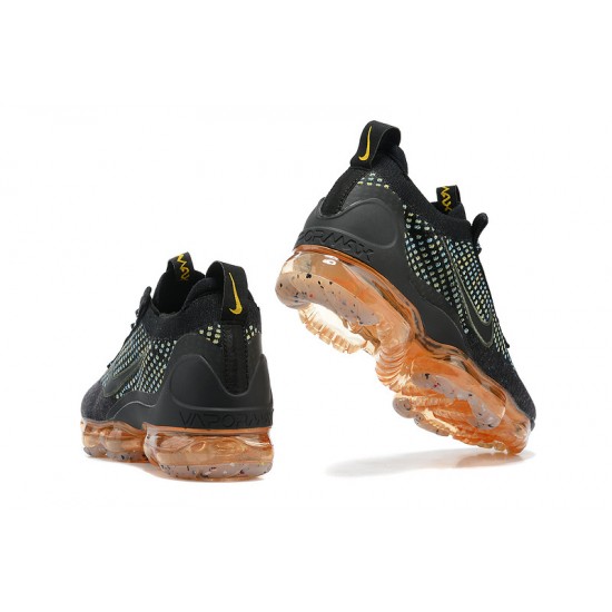 Nike Air VaporMax 2021 Flyknit Dámské/Pánské Černá Oranžová Tenisky