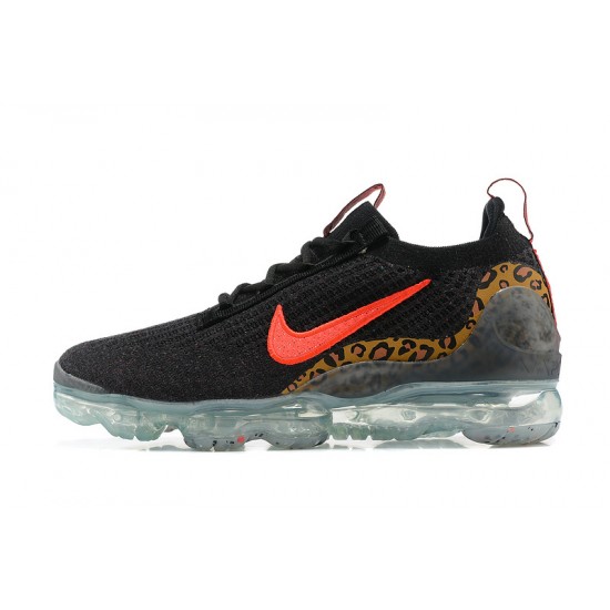 Nike Air VaporMax 2021 Flyknit Dámské/Pánské Černá Červená Tenisky