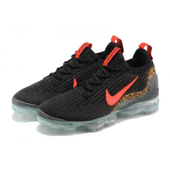 Nike Air VaporMax 2021 Flyknit Dámské/Pánské Černá Červená Tenisky