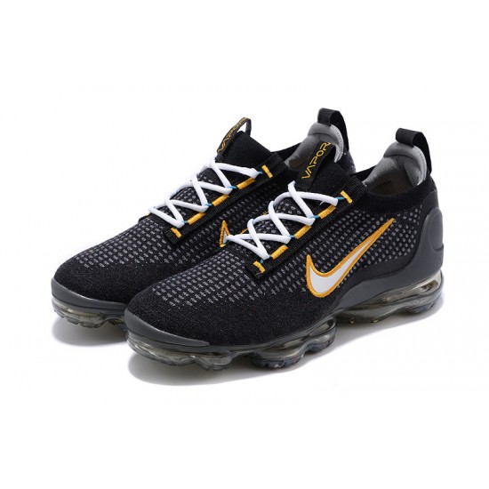 Nike Air VaporMax 2021 Flyknit Dámské/Pánské Černá Žlutá DH4086-001 Tenisky